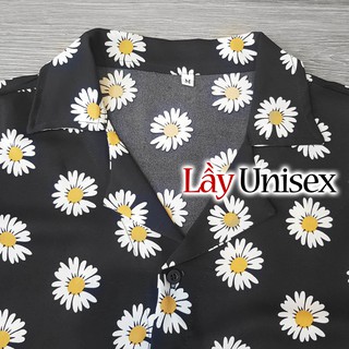 [ẢNH THẬT] Sơ mi hoa cúc cổ vest form rộng