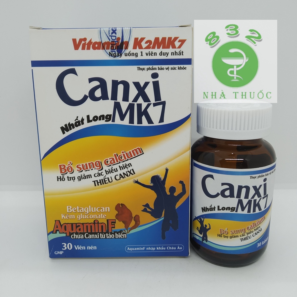 Canxi MK7 Nhất Long lọ 30 viên