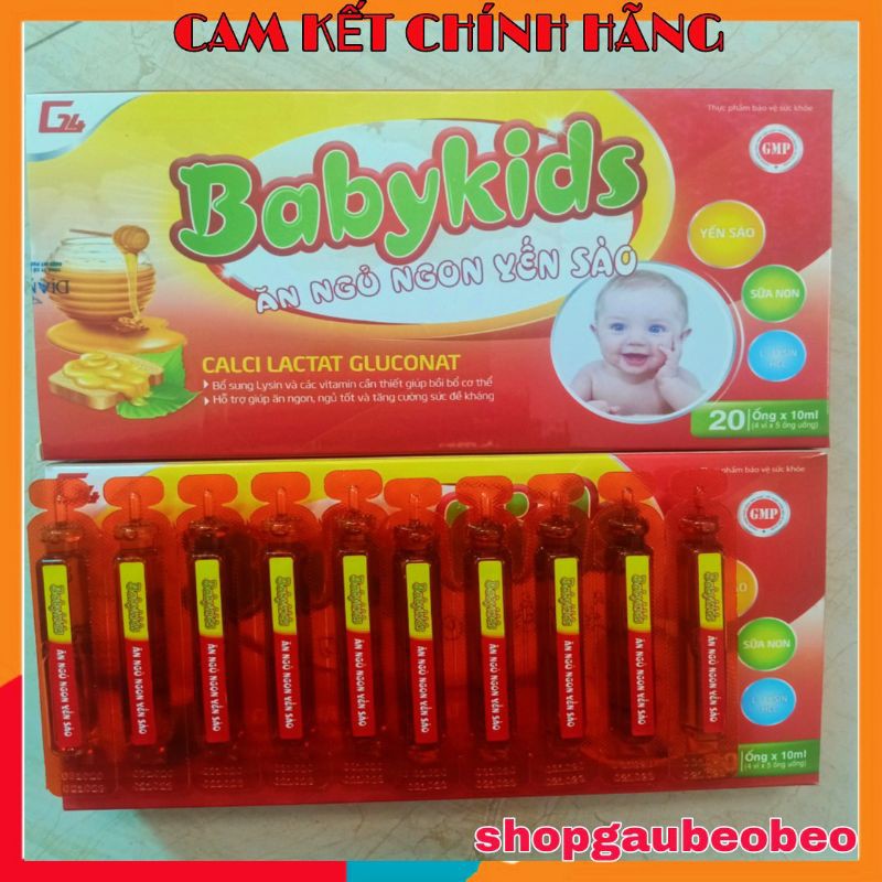 10 HỘP Babykids ăn ngủ ngon yến sào / Babykid ăn nGON yến sào cho bé