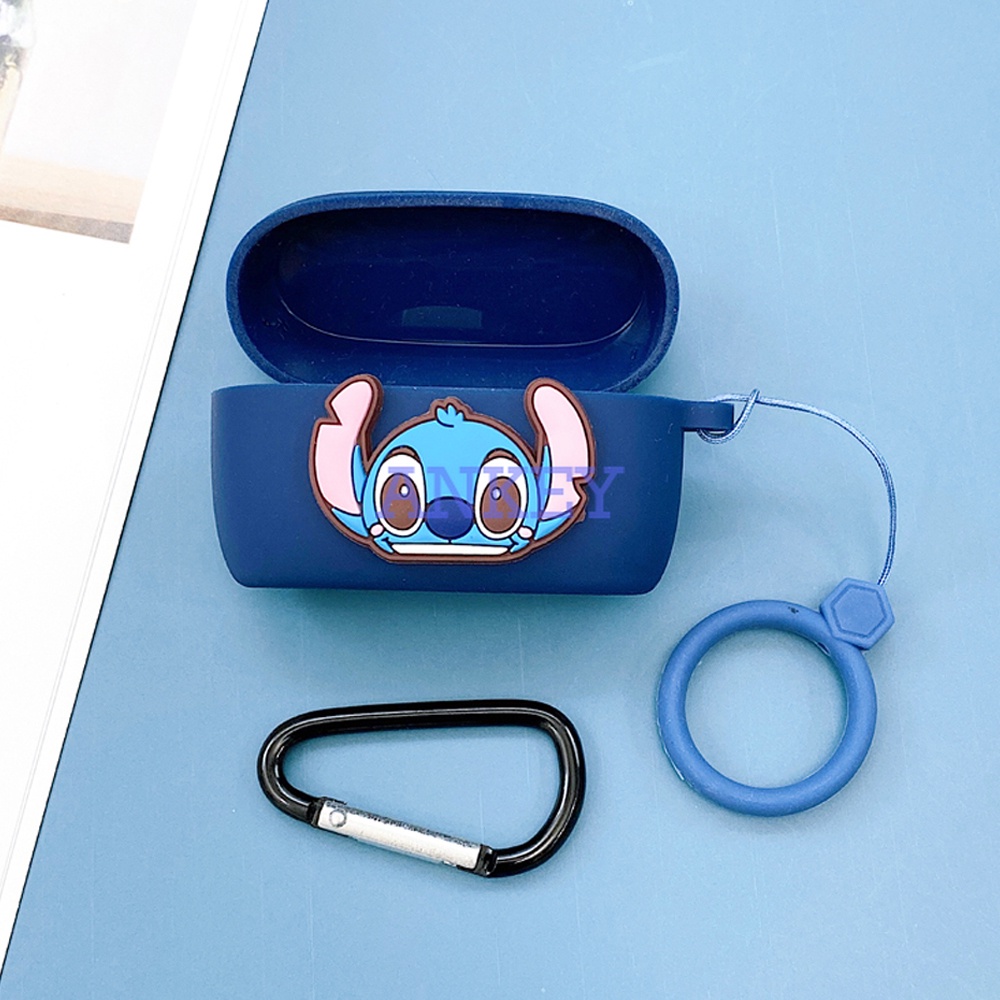 Jabra Elite2 / Elite3 / 75T / Active 65T 85T Vỏ bảo vệ hộp sạc tai nghe không dây bằng silicon kèm móc khóa cho
