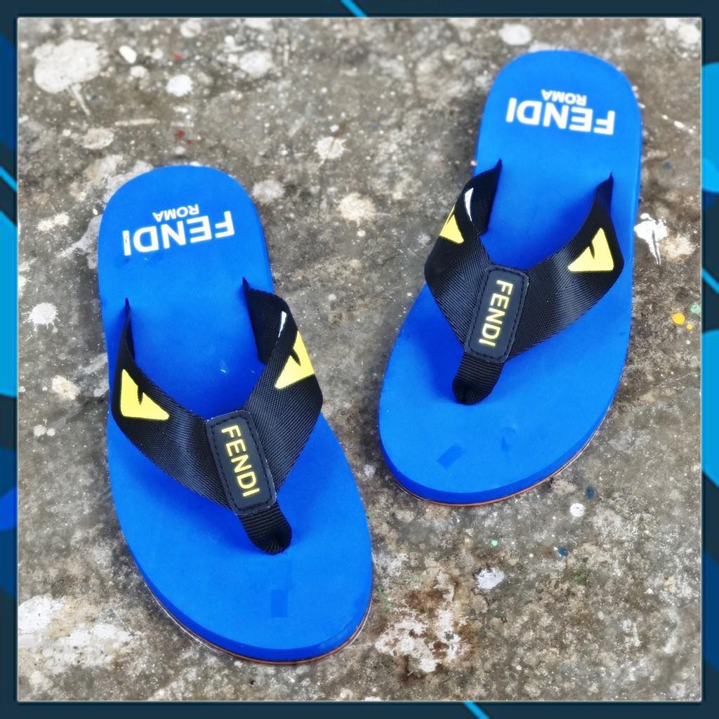 Dép Kẹp Xỏ ngón Mắt Cáo Đế đúc Xanh Dương [Ảnh Thật + Hộp]