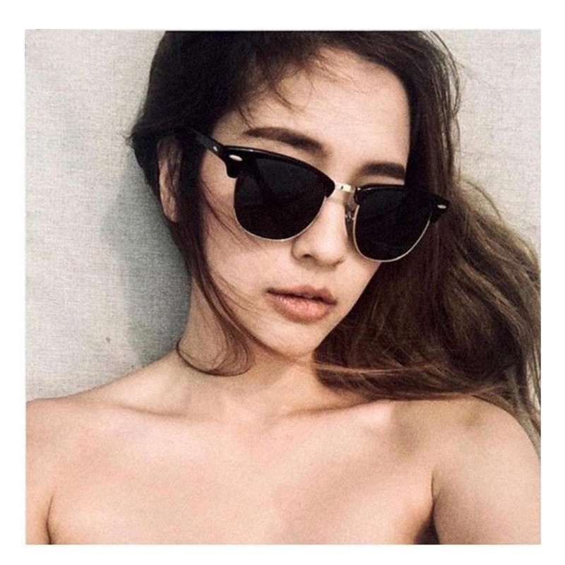 Kính râm cổ điển gọng vuông phù hợp lái xe thời trang nam nữ UV400