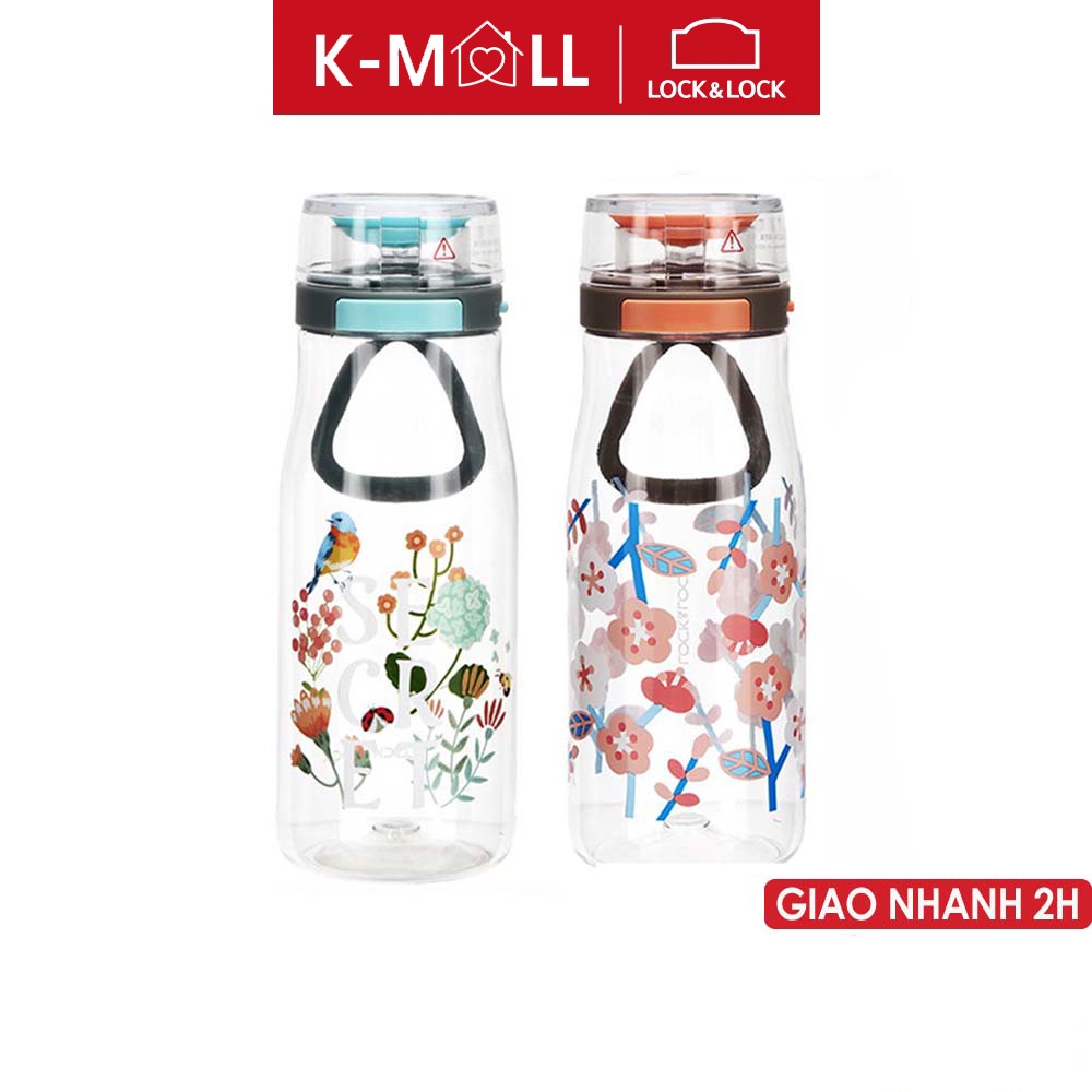 Bình nước nhựa tritan Lock&Lock 500ml One Touch Bottle ABF687 - K-MALL