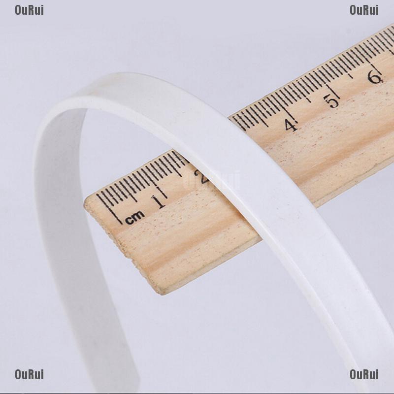 (FCC) Bộ 10 Băng Đô Nhựa Màu Trơn Phụ Kiện Tóc