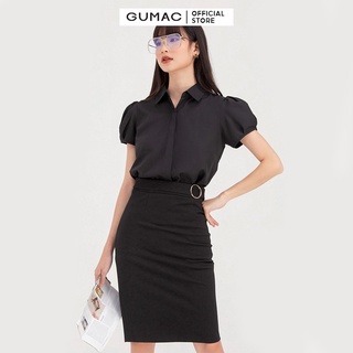 Chân váy nữ phối phụ kiện GUMAC VB743