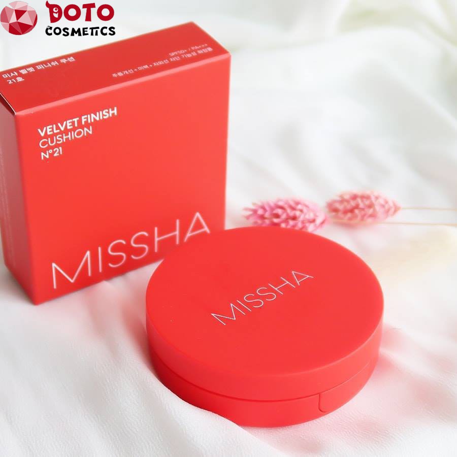 🍒 Phấn Nước / MISSHA / Phấn Nước Missha Đỏ [FREESHIP-AUTH] Mỏng Mịn, Che Phủ Tốt, Lâu Trôi 🍒