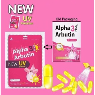 Viên Bột Kích Trắng Alpha Arbutin 3 Plus (Ban Ngày) New Uv Vỉ 10 Viên Hàng Thái Lan Chính Hãng