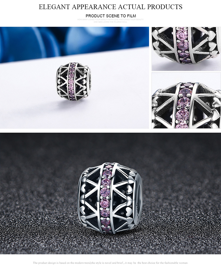 Hạt Trang Sức Bamoer SCC215 Bạc Sterling 925 Hình Bướm Và Trái Tim Đáng Yêu Nhân Ngày Của Mẹ