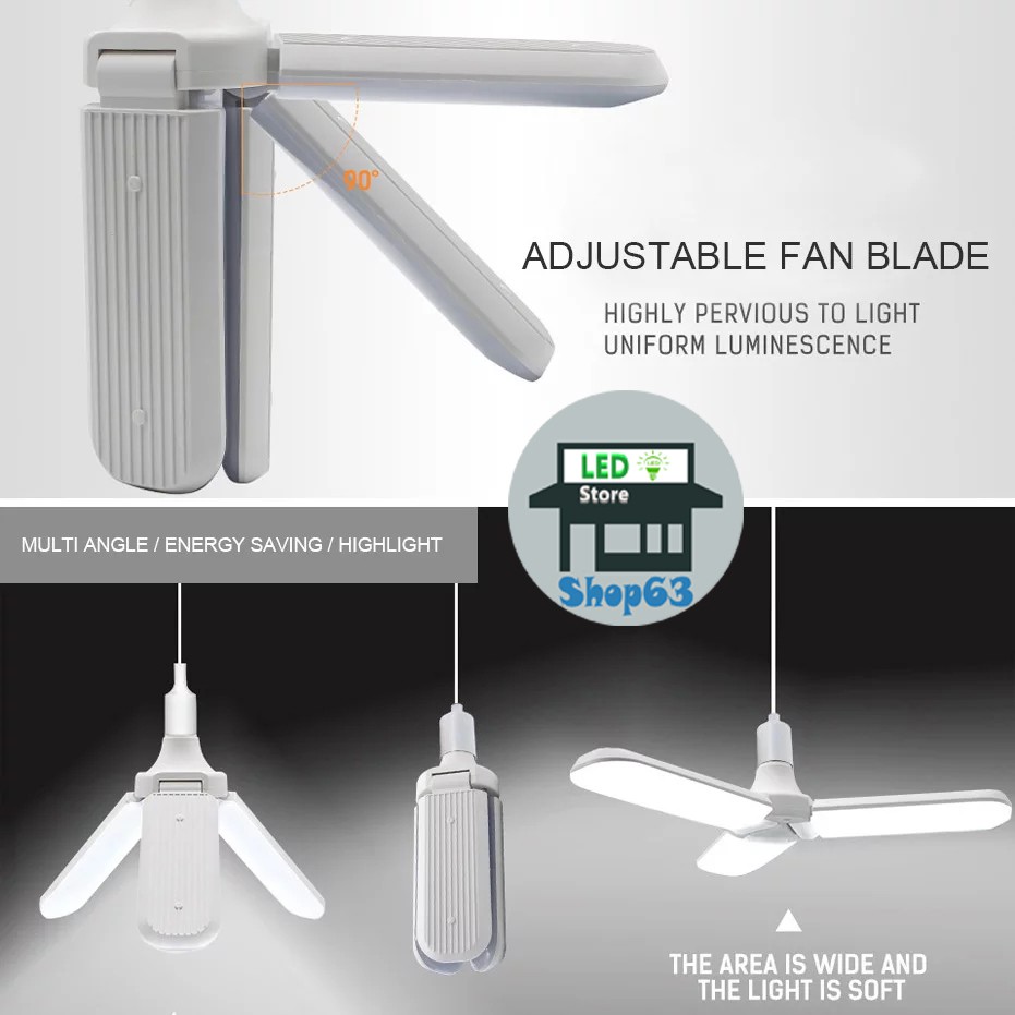 Bóng đèn led hình 4 cánh quạt 75w siêu sáng - bảo hành 1 năm siêu sáng 3 cánh hoặc 4 cánh tùy chọn - bảo hành 1 năm