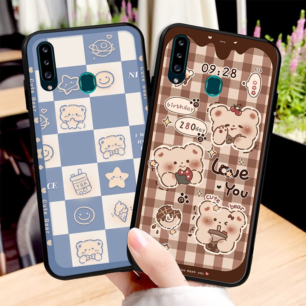 Ốp lưng Samsung A20S / M20 in hình 3D GẤU cute be@r, soda, happy day cực hot ,thời thượng