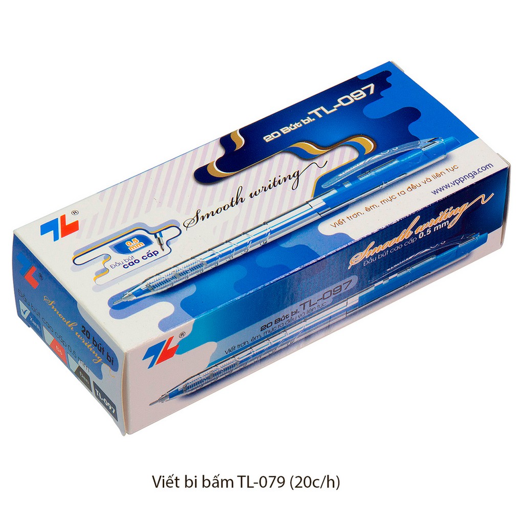 Bút bi, Viết bi Thiên Long chính hãng, kiểu bấm TL-097