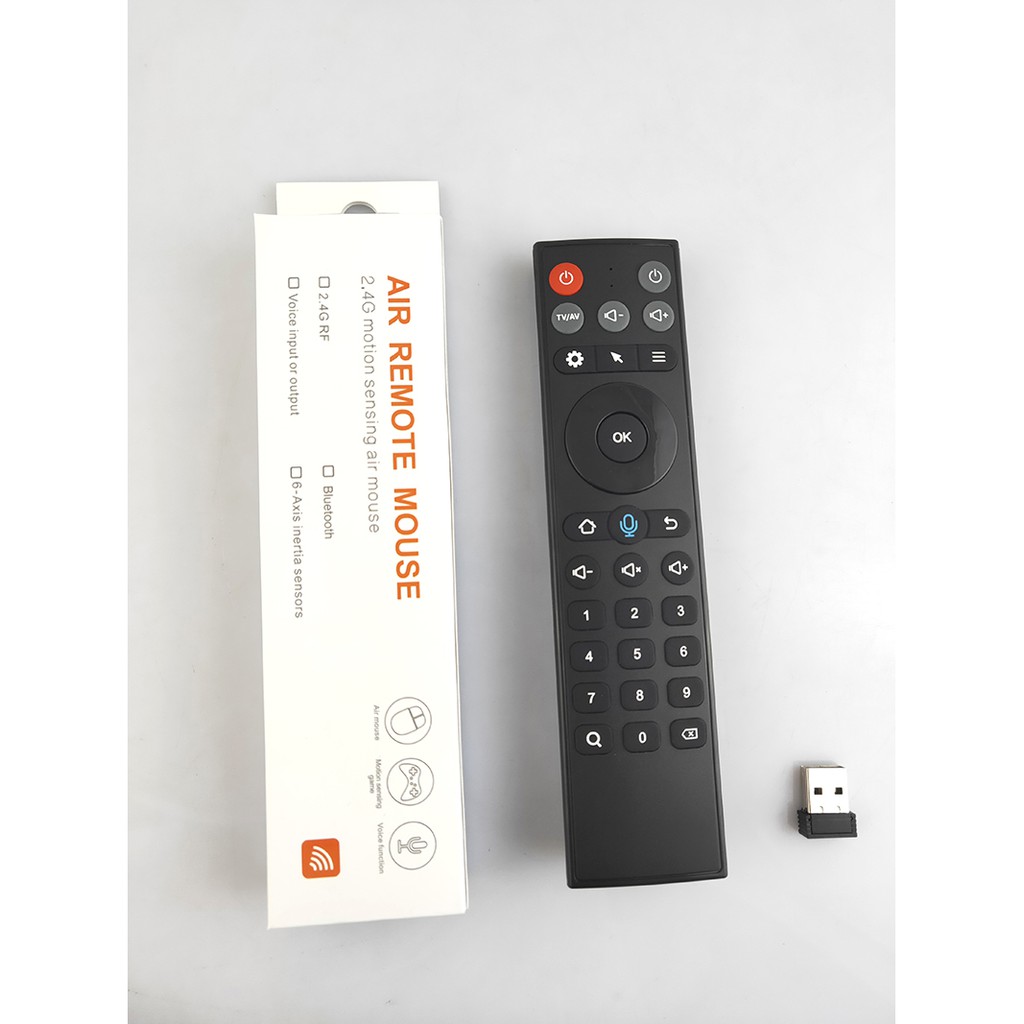 Remote Mouse Air Voice TZ20-M New - Điều khiển wireless chuột bay tìm kiếm giọng nói, học lệnh 6 nút