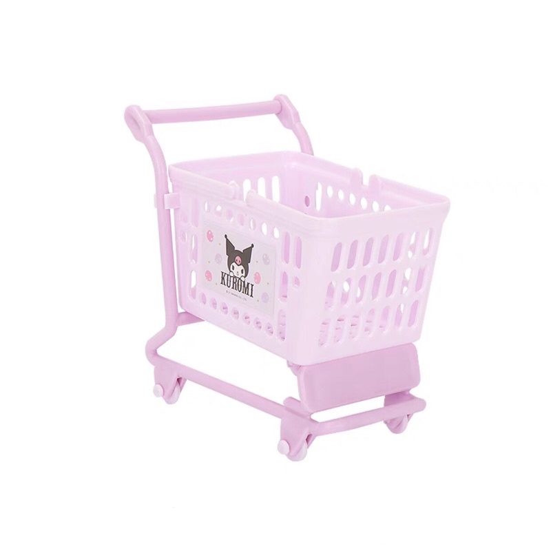 Xe đẩy siêu thị mini decor trang trí dễ thương Sanrio Kuromi Cinnamoroll Pompompurin My Melody - BST Sanrio Miniso