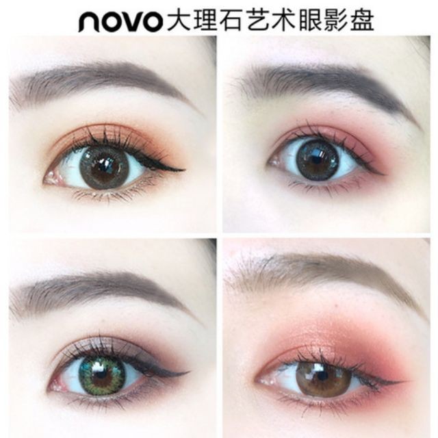 [Giảm Giá] PHẤN MẮT NOVO VIVID COLOR 12 Ô