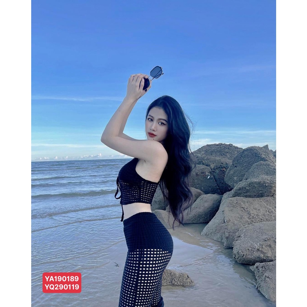 Áo Croptop Lưới Đi Biển YA190189
