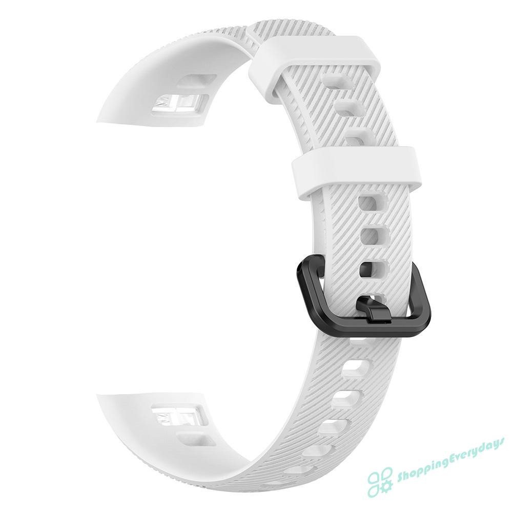 Dây đeo silicone có chốt kim loại cho Huawei Honor Band 5/4