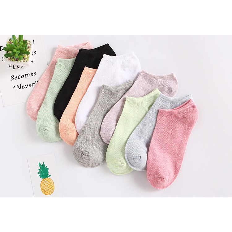 Tất/ Vớ Nữ Cotton Trơn Cổ Ngắn Xuất Nhật Nhiều Màu Cực Xinh 88157 BẢO NHI STORE