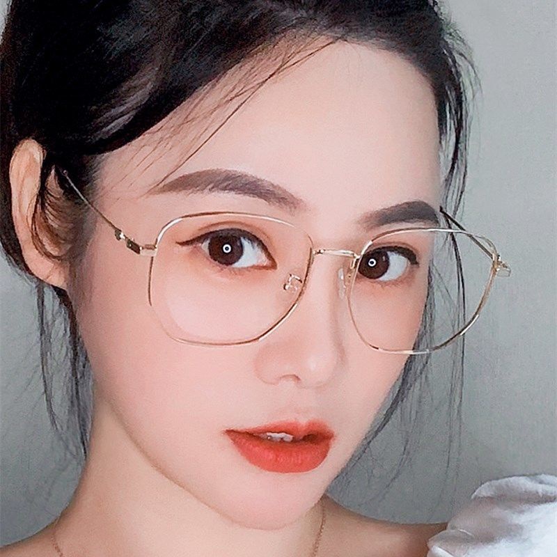 Kính cận gọng vuông chống tia bức xạ thời trang Hàn Quốc 1 độ - 6 độ tùy chọn dành cho nữ
