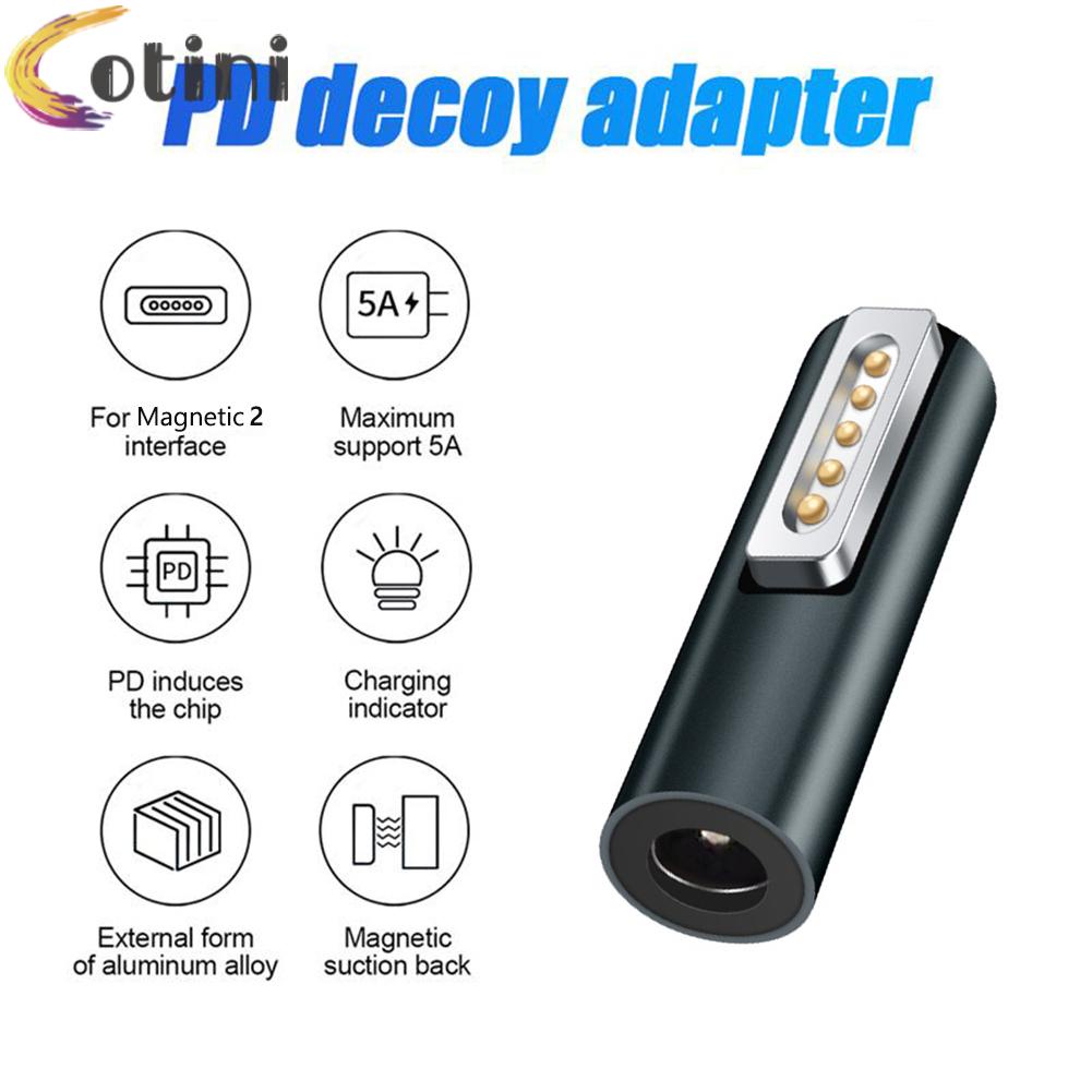 Đầu sạc nhanh 5A PD DC5521 thích hợp cho Macbook Air/ Pro