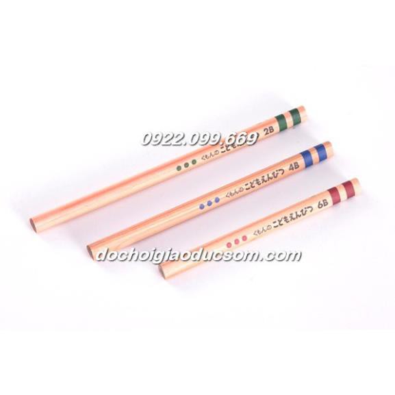 Combo 1 hộp bút chì Kumon + 1 gọt chì + 1 nối chì Kumon - made in Japan