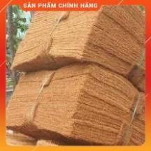 Thảm xơ dừa ép kích thước 50x50 cm, giá thể giữ ẩm cho cây trồng chậu
