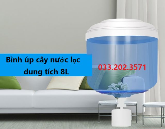 Bình úp vào cây nước nóng lạnh 8L