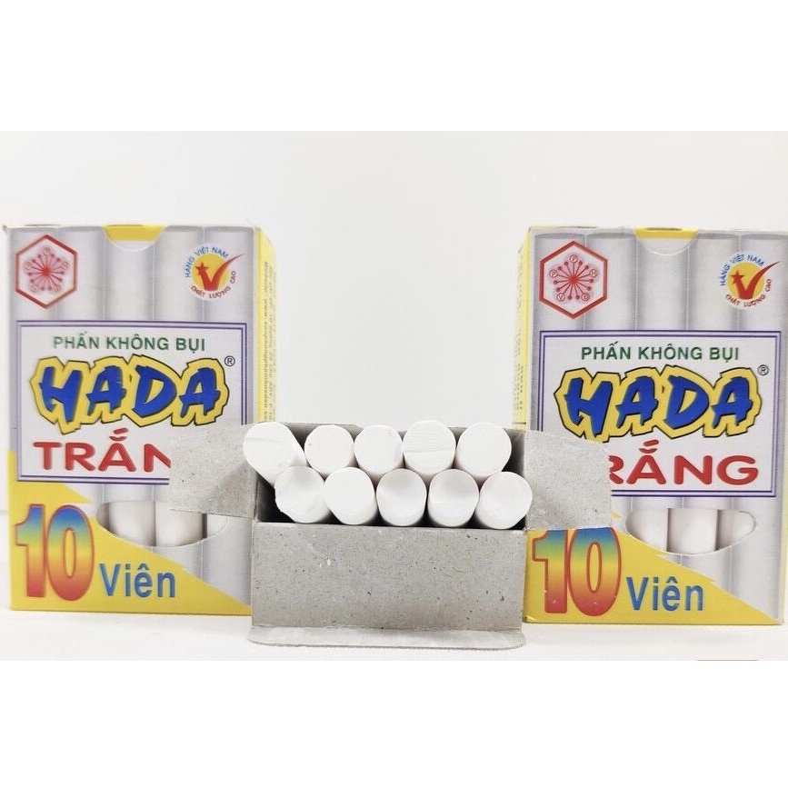 Hộp 10 viên phấn trắng không bụi