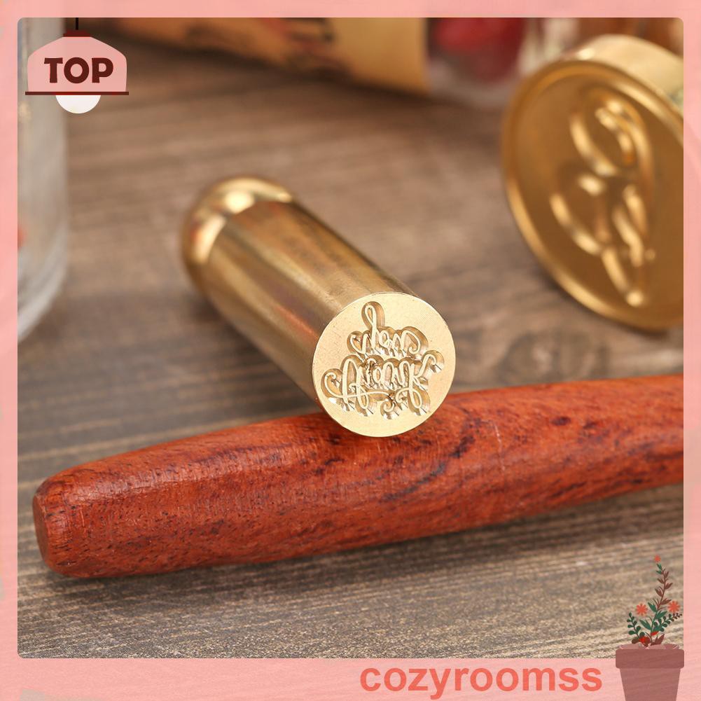 Sáp Thank You Wax Seal Stamp Fire Painting DIY Scrapbooking Envelope Wedding