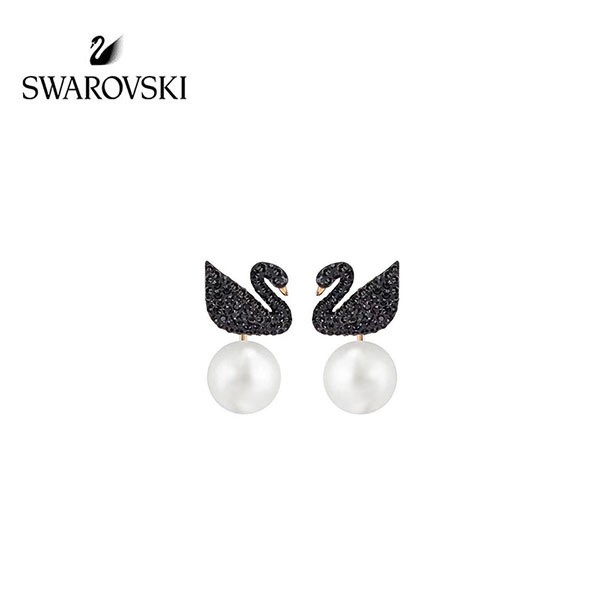 Swarovski Hoa Tai Hình Thiên Nga Đính Đá Sang Trọng Cho Nữ