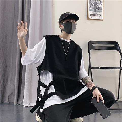 Áo Khoác Sát Nách Dáng Rộng Phong Cách Retro Thời Trang Cho Nam