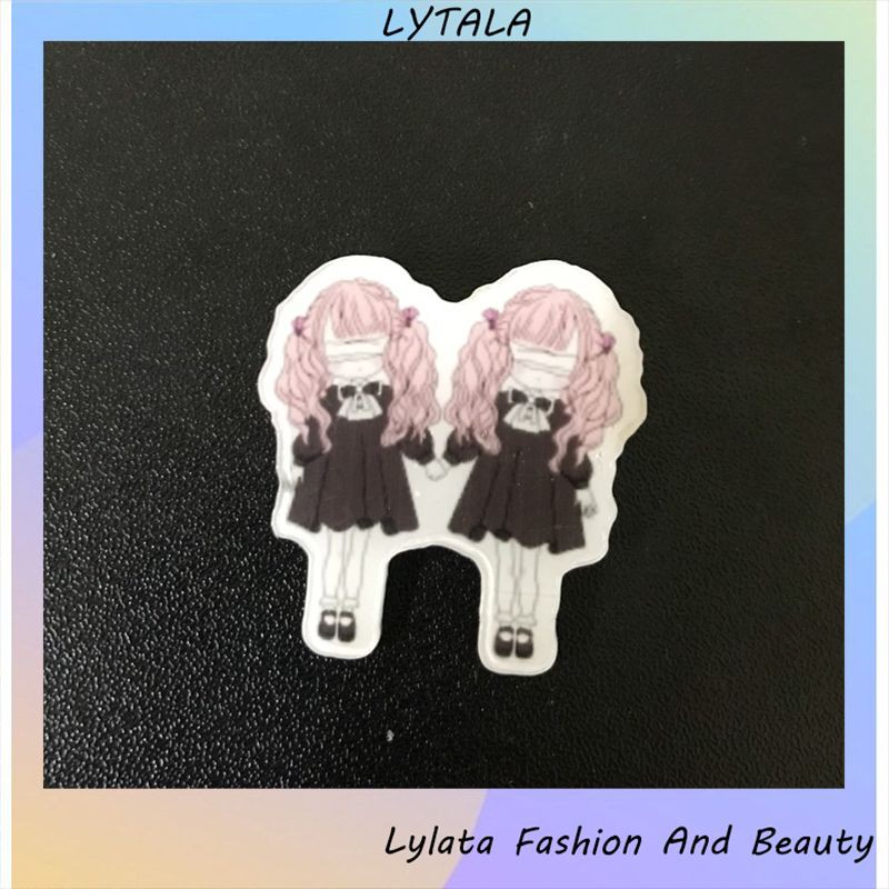 Sticker gắn balo ulzzang sinh viên, huy hiệu cài cặp học sinh, phụ kiện ba lô, túi hoạt hình dễ thương LYLATA PK01