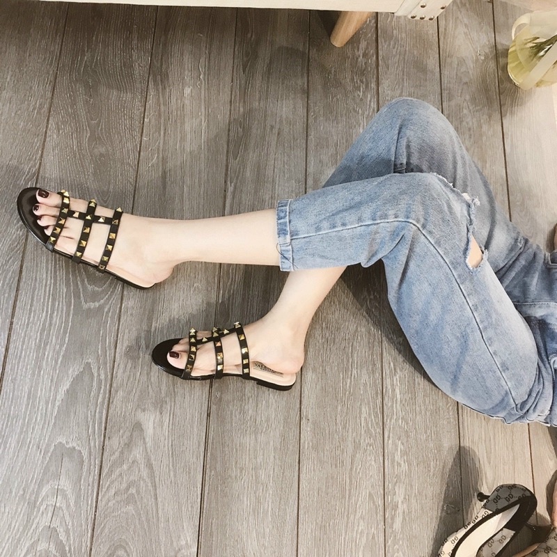 dép nữ lê VLTN quai Đinh đế bệt thời trang