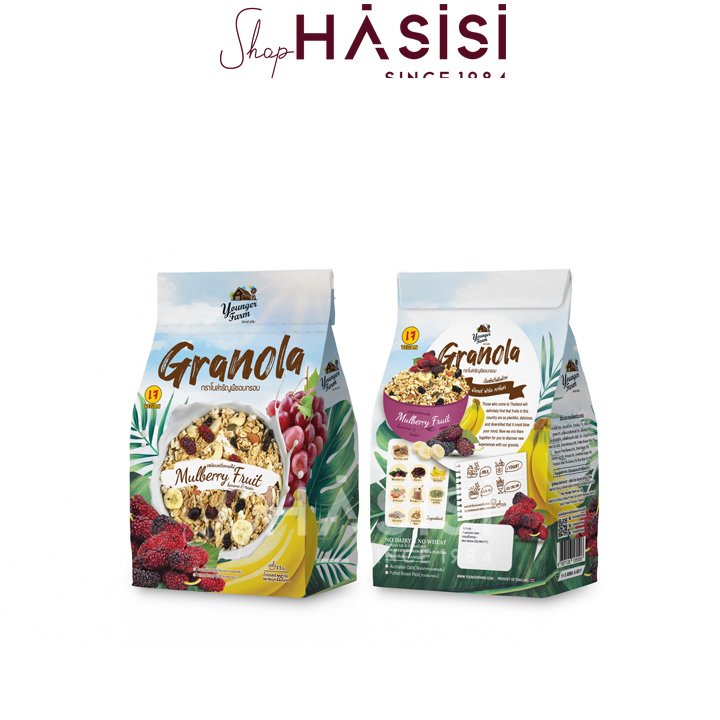 Ngũ Cốc Mix Trái Cây Thái Lan YOUNGER FARM - Granola Fruit 225g