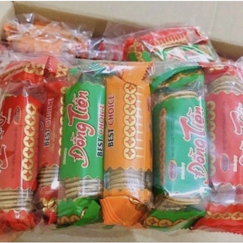 Bánh quy đồng tiền bịch (1 bịch 10 gói bánh ) | BigBuy360 - bigbuy360.vn