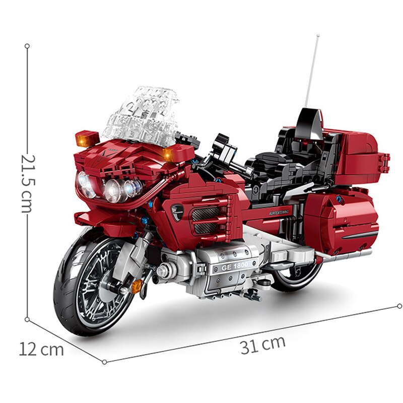 Đồ chơi Lắp ráp Mô hình xe SEMBO 701944 1205Pcs Creative Motorcycle City Speed Sport Racing Car