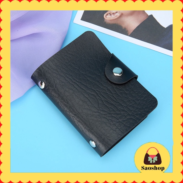 Ví đựng thẻ bằng trong suốt chất PVC 12 ngăn tiện dụng- saoshop