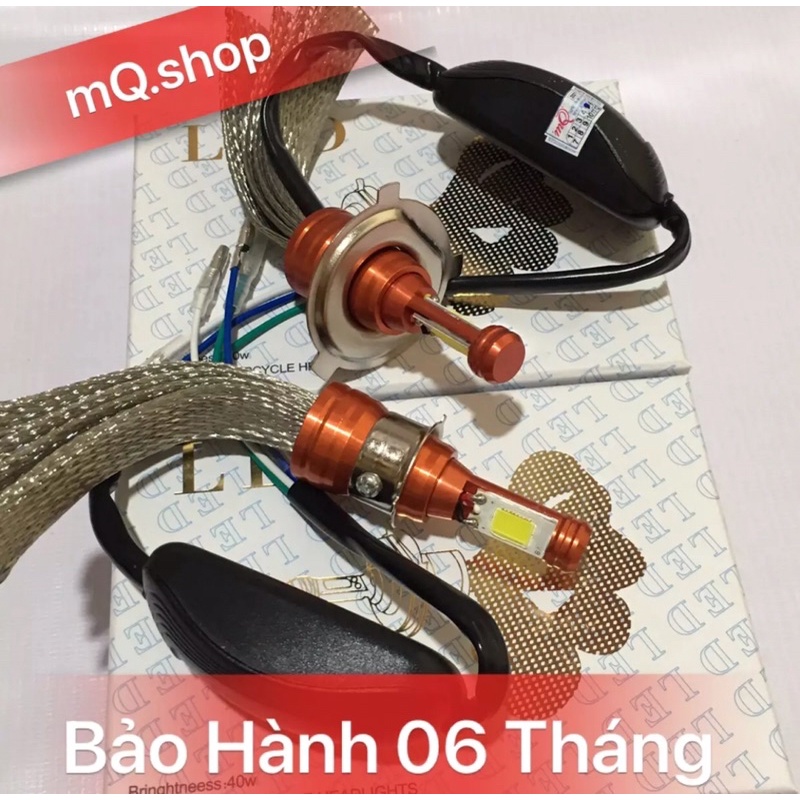 Đèn pha Led CYT 3/2 tim Led H4/M5 AC/DC CHÍNH HÃNG MQ BH 12 THÁNG mQ.shop