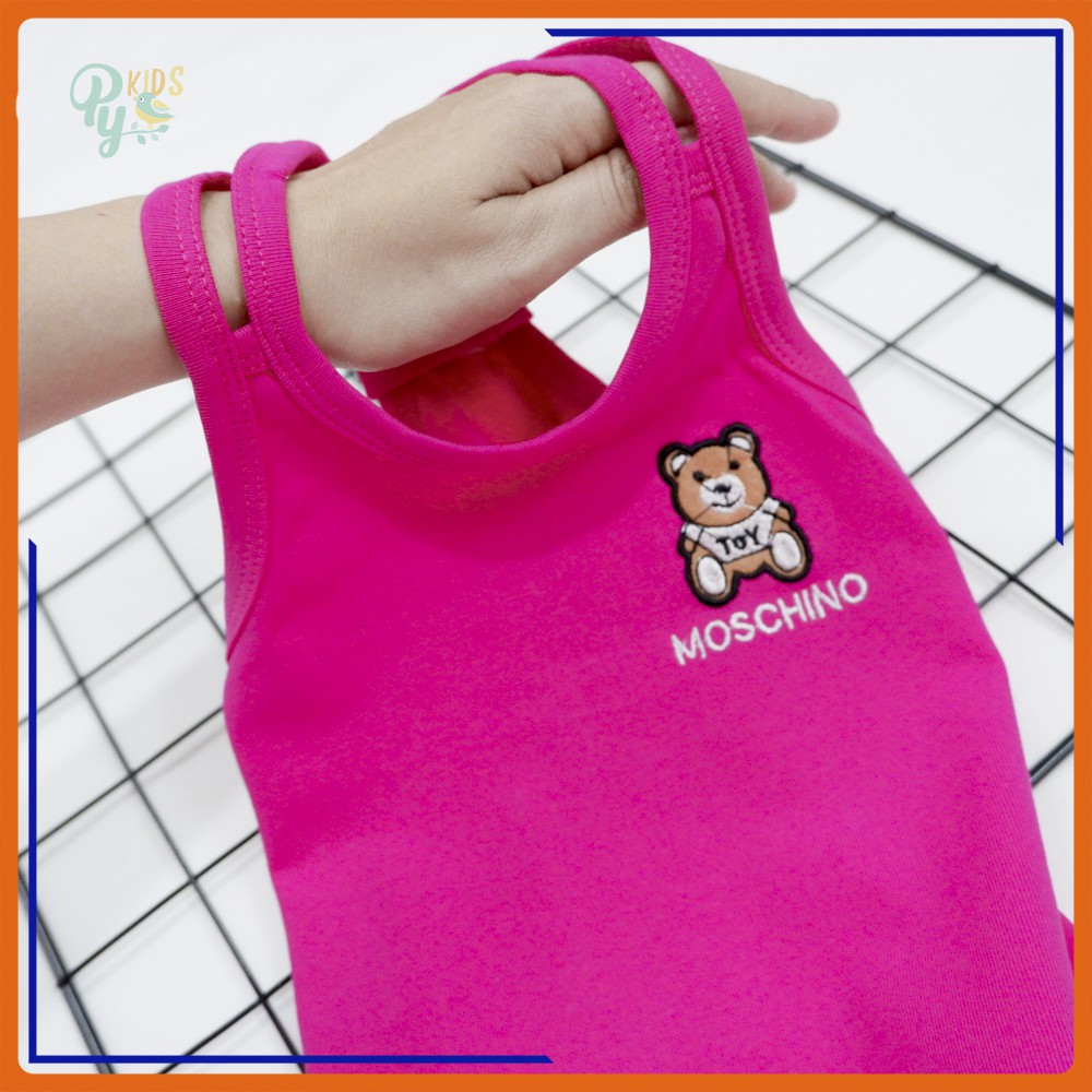 Áo ba lỗ borip / gân thêu góc cho bé gái 7-22 kg