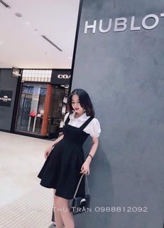 ÁO BÈO TAY PHỒNG + VÁY XOÈ