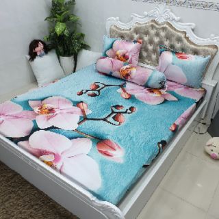 BỘ DRAP THUN LẠNH Ý 5D THÁI LAN CAO CẤP