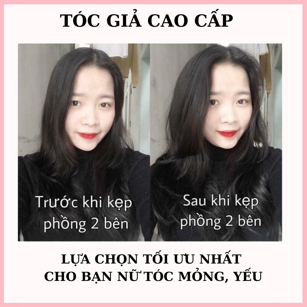 Tóc giả kẹp phồng ❤️FREESHIP❤️ kẹp phím phồng tóc 2 bên - giá 1 cặp ( gồm 2 cái 2 bên )