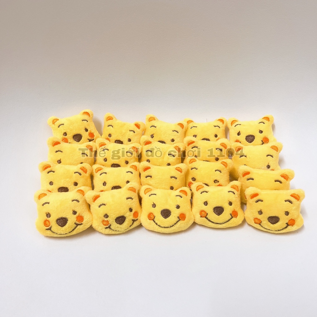 Gấu bông gấu dâu mini Lotso thú bông mini dễ thương làm phụ kiện kẹp tóc, ghim cài áo, máy gắp thú mini