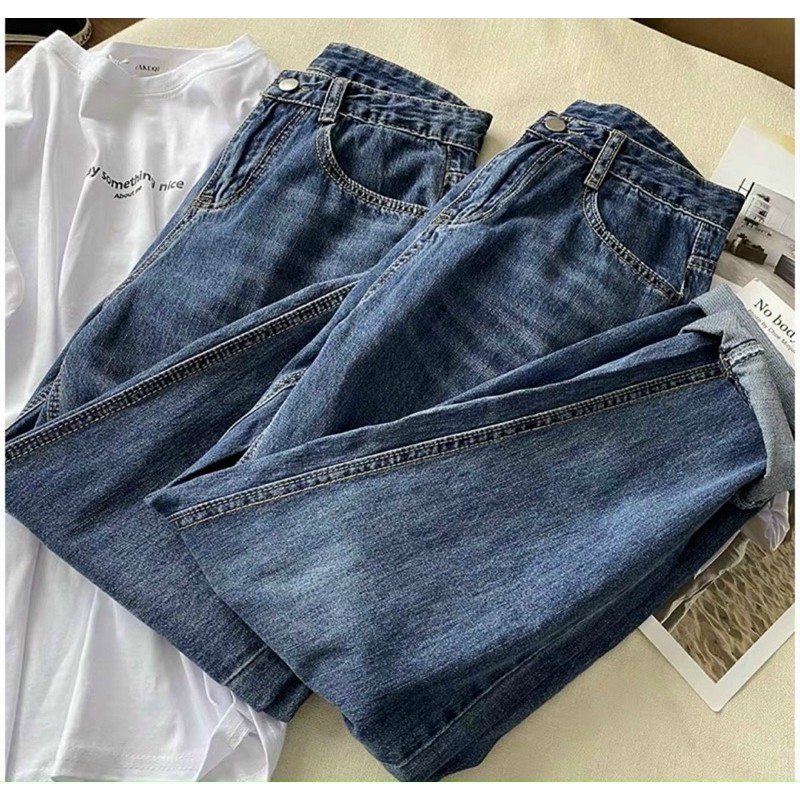 QUẦN BAGGY JEAN RÁCH NHỎ MS619