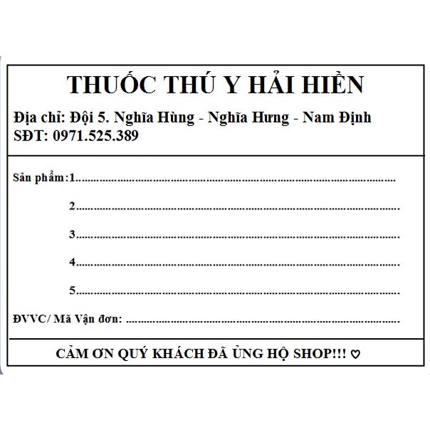300 TEM HÓA ĐƠN  IN SẴN THEO YÊU CẦU DÙNG DÁN MÃ CODE CHO CÁC SHOP