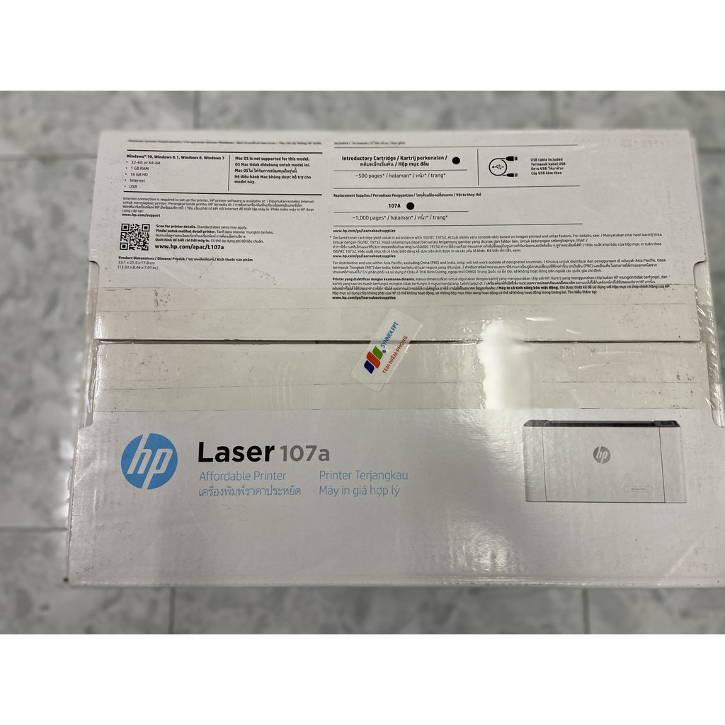 Máy in HP Laser 107a  - hàng chính hãng hp bảo hành 12 tháng