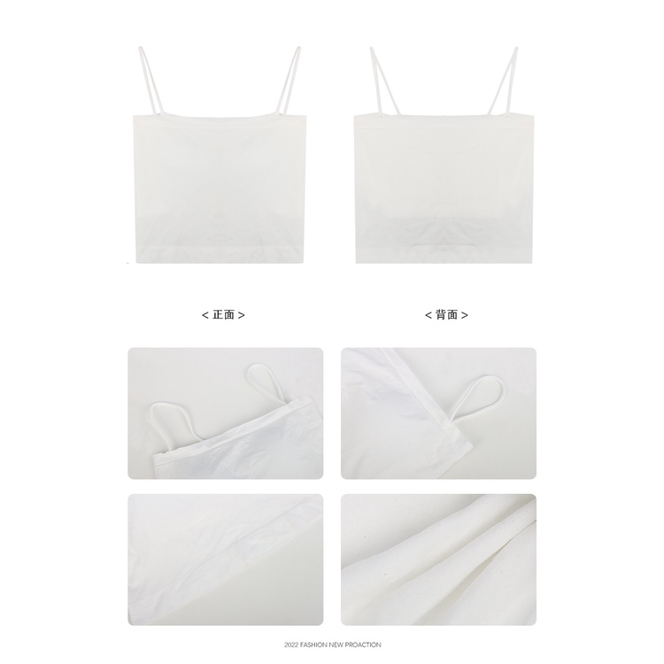 Áo croptop hai dây XIAOZHAINV 5 màu tùy chọn phong cách Hàn Quốc thời trang cho nữ