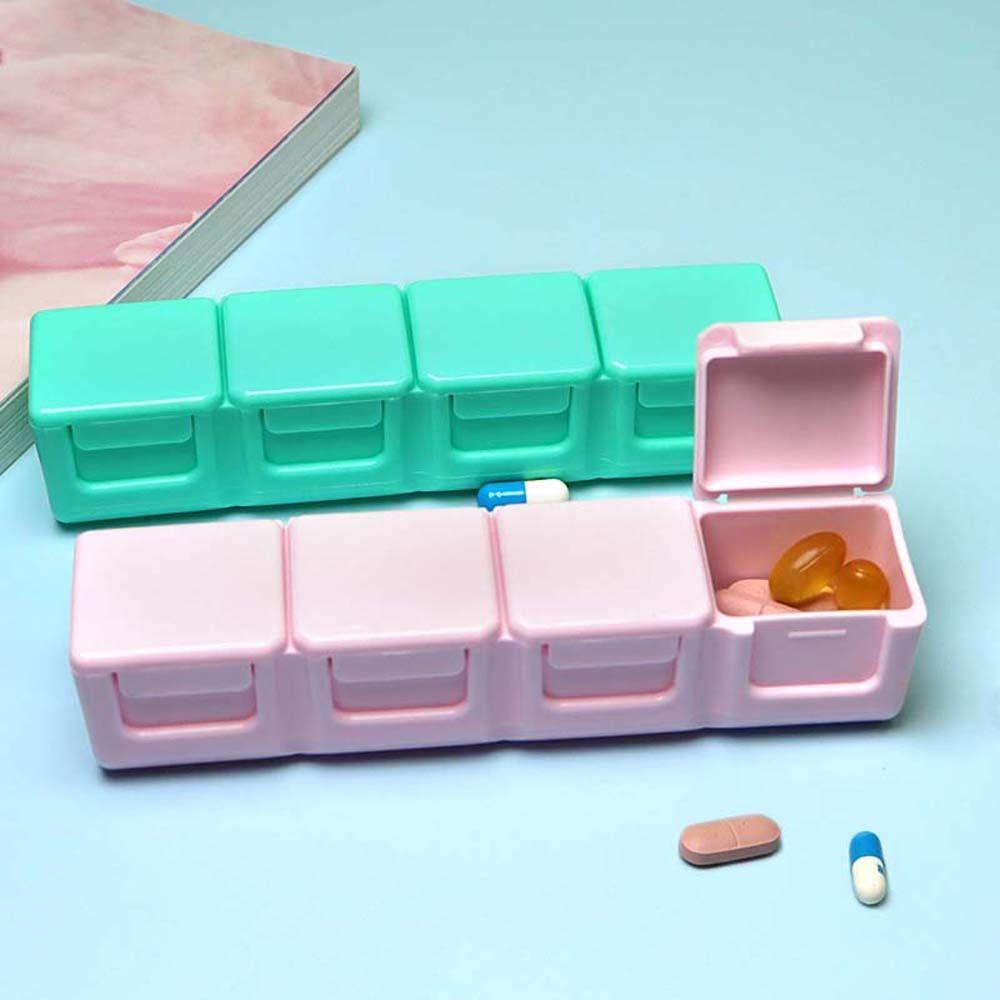 AUGUSTINA Hộp Đựng Thuốc Mini Chia Ngăn Tiện Lợi