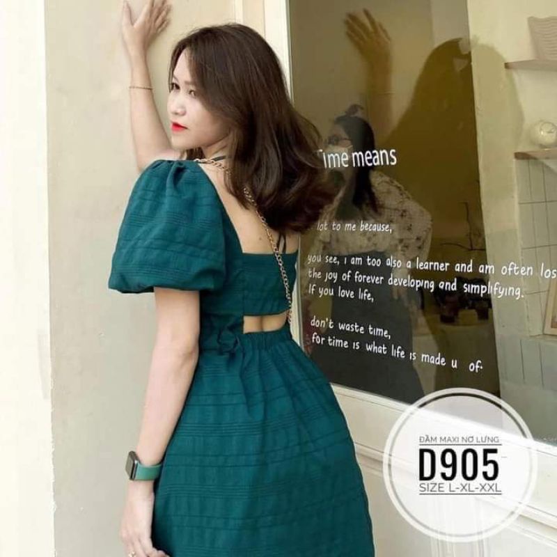 Đầm maxi nơ lưng