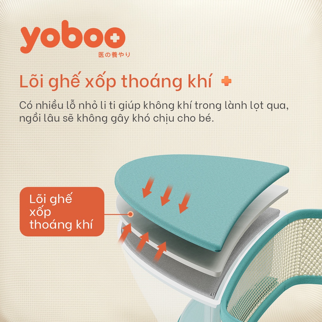 Đai địu em bé 2in1 Yoboo YB-0066 có ngăn chứa đồ, chặn chân chữ O đảm bảo tư thế đúng - Hàng chính hãng