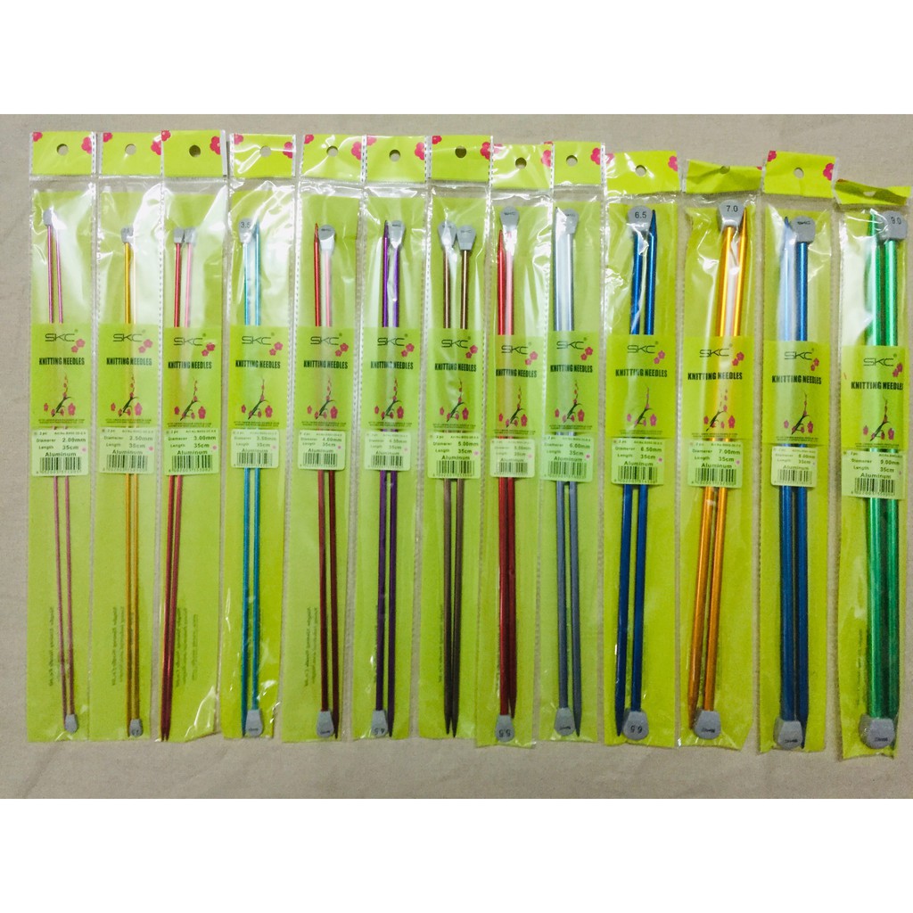 Kim đan thẳng SKC 35cm dùng đan khăn, áo, váy, tất vớ chất lượng